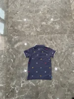 Áo polo ngắn tay thêu hình hoạt tiết xe ô tô cho bé trai màu xanh navy George (2 đến 3 tuổi) - Ảnh 2