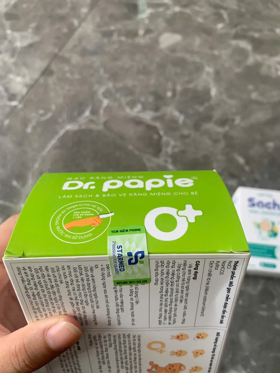 z7090701295714_80f9074e933ca23c1ee0520d90dddf11 Set gạc răng miệng Dr Papie & tinh dầu tràm khuynh diệp Sachi - Ảnh 2