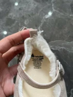 Giày vải tập đi cho bé phối lông màu hồng Gap baby (12 đến 18 tháng) - Ảnh 2
