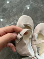 Giày vải tập đi cho bé phối lông màu hồng Gap baby (12 đến 18 tháng) - Ảnh 3