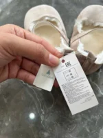 Giày vải tập đi cho bé phối lông màu hồng Gap baby (12 đến 18 tháng) - Ảnh 4