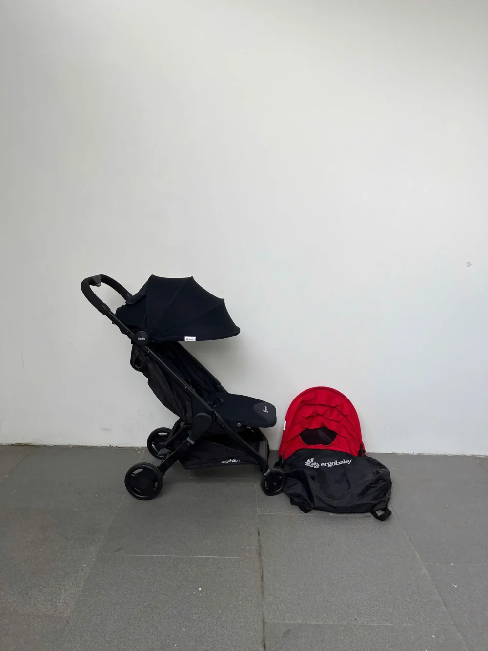 Xe đẩy Ergo metro+ màu đen (kèm túi đựng và mái che thay thế) 0-4 tuổi tối đa 20kg - Ảnh 10