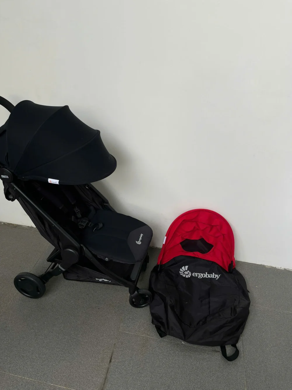 Xe đẩy Ergo metro+ màu đen (kèm túi đựng và mái che thay thế) 0-4 tuổi tối đa 20kg - Ảnh 11