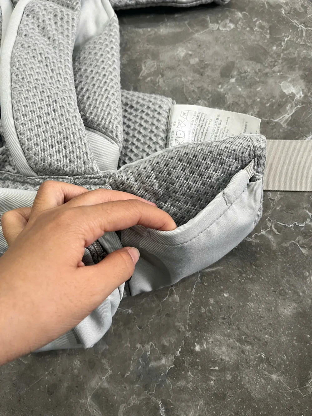 Địu Ergo baby Omni Breeze màu xám nhạt (no box) 0-4 tuổi tối đa 22kg - Ảnh 13