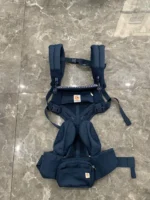 Địu Ergo baby Omni 360 cool air mesh màu xanh navy phối yếm sọc 0-4 tuổi tối đa 22kg - Ảnh 11
