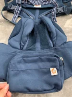 Địu Ergo baby Omni 360 cool air mesh màu xanh navy phối yếm sọc 0-4 tuổi tối đa 22kg - Ảnh 3