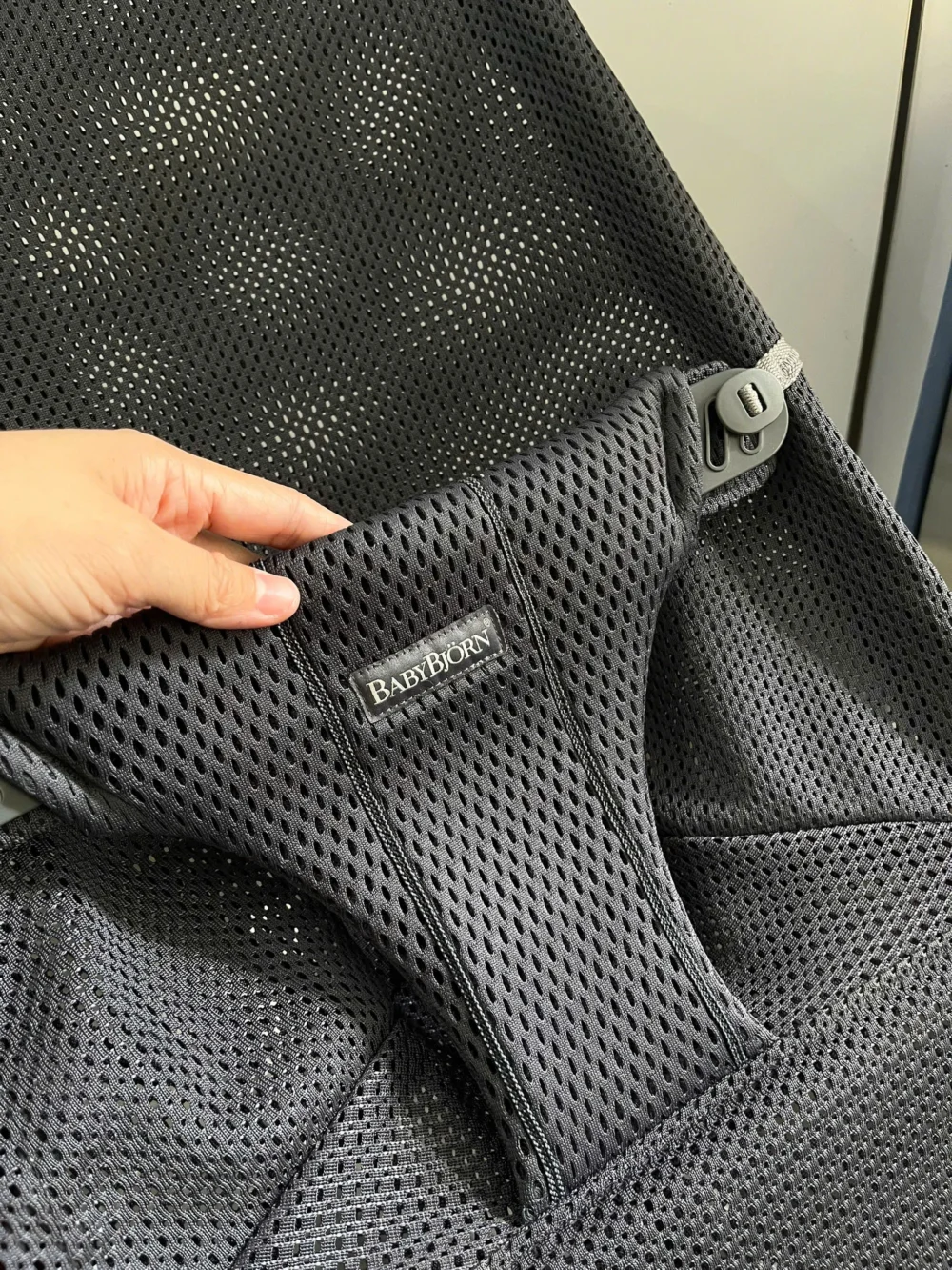 Ghế rung Baby Bjorn vải air mesh màu xám đen đậm (còn box) 0-18 M tối đa 13kg - Ảnh 15