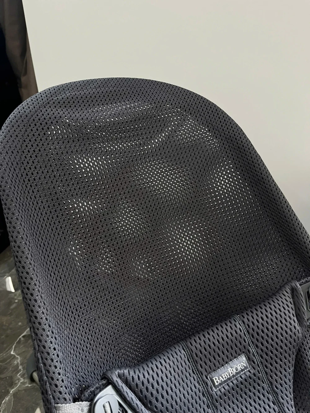 Ghế rung Baby Bjorn vải air mesh màu xám đen đậm (còn box) 0-18 M tối đa 13kg - Ảnh 17