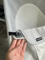 Ghế rung Baby Bjorn vải air mesh màu xám trắng (còn box & dustbag) 0-18M tối đa 13kg - Ảnh 7