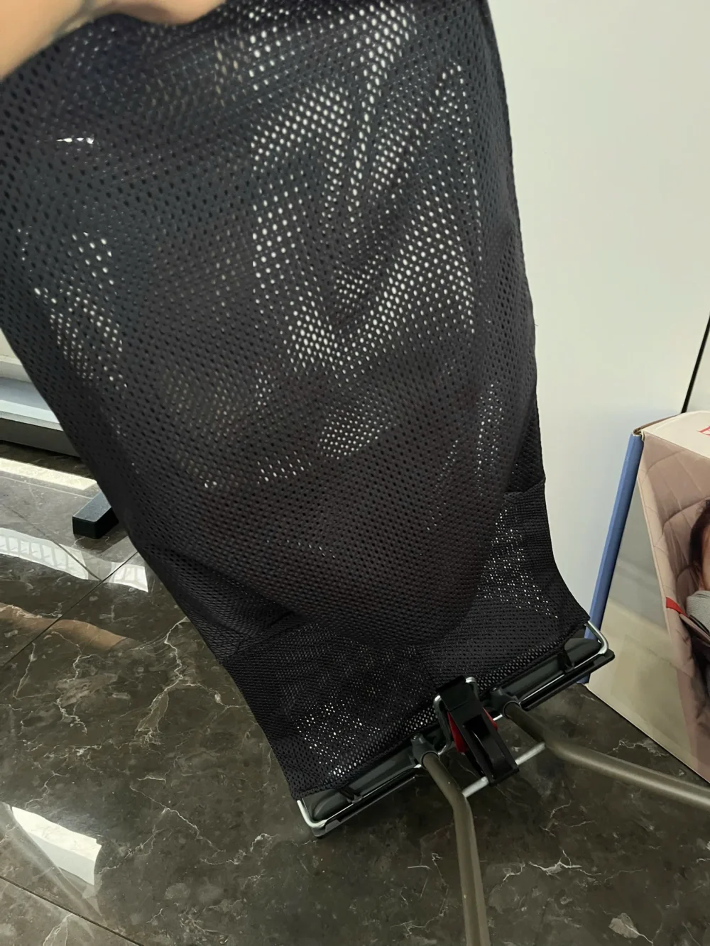 Ghế rung Baby Bjorn vải air mesh màu đen xám (còn box) 0-18M tối đa 13kg - Ảnh 13