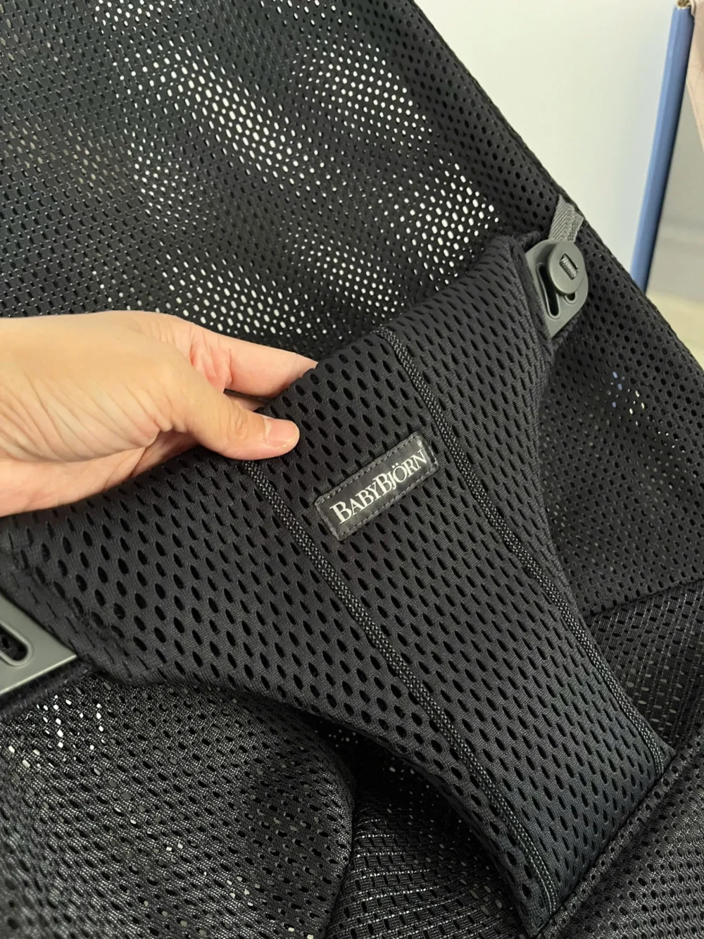Ghế rung Baby Bjorn vải air mesh màu đen xám (còn box) 0-18M tối đa 13kg - Ảnh 9