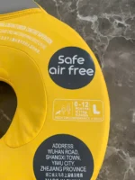 Phao bơi đeo cổ cho bé chống lật an toàn chuyên dùng cho spa thuỷ liệu màu vàng MamboBaby (hình chú ong vàng) - Ảnh 3