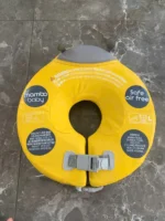 Phao bơi đeo cổ cho bé chống lật an toàn chuyên dùng cho spa thuỷ liệu màu vàng MamboBaby (hình chú ong vàng) - Ảnh 6