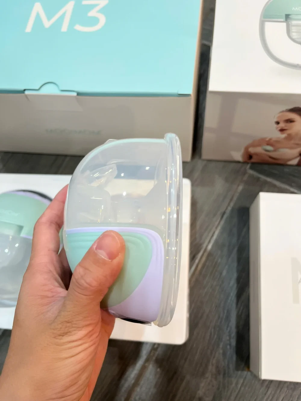 Máy hút sữa không dây Mooimom M3 (máy đôi fullbox) - Ảnh 14