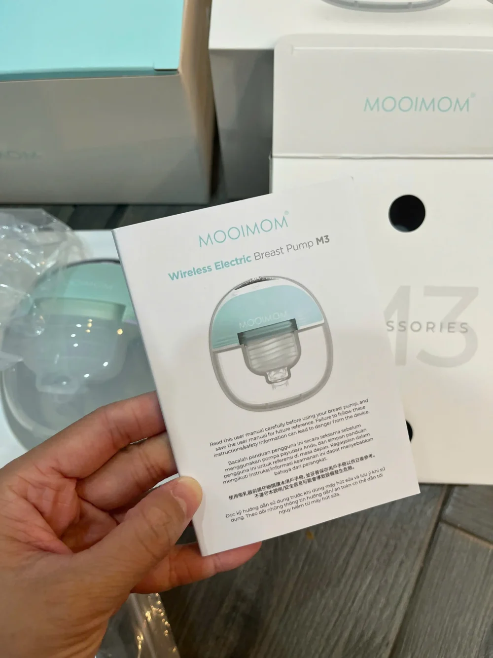 Máy hút sữa không dây Mooimom M3 (máy đôi fullbox) - Ảnh 19