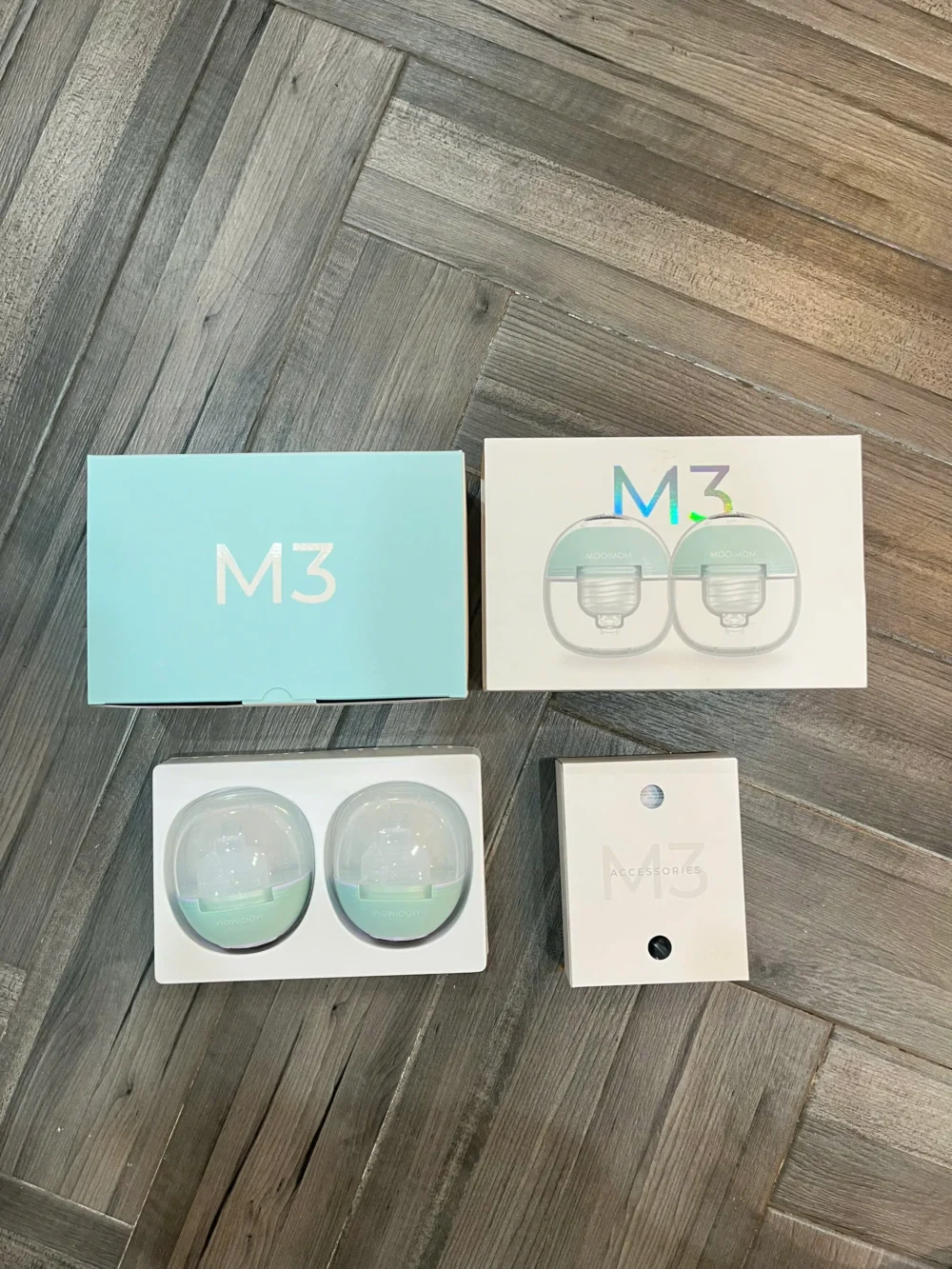 Máy hút sữa không dây Mooimom M3 (máy đôi fullbox) - Ảnh 3