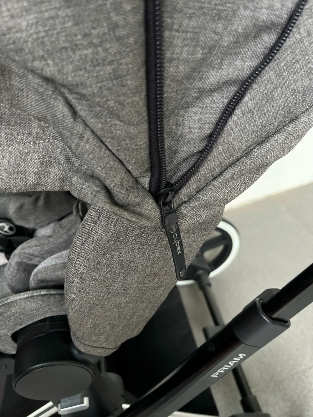 Xe đẩy Cybex priam (màu xám khung silver) - Ảnh 5