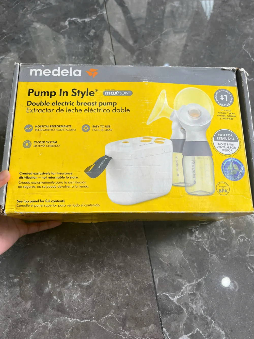 Máy hút sữa Medela Pump In Style Max Flow tặng kèm áo hút sữa (full box) - Ảnh 18