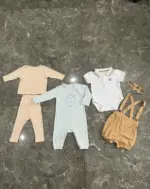 Set 3 bộ đồ bé trai mix brand size 6 đến 12 tháng (tặng kèm bộ bodysuit dài tay Nous) - Ảnh 9
