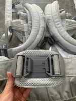 Địu BabyBjorn Harmony màu xám nhạt tặng kèm yếm địu của hãng (no box) - Ảnh 13