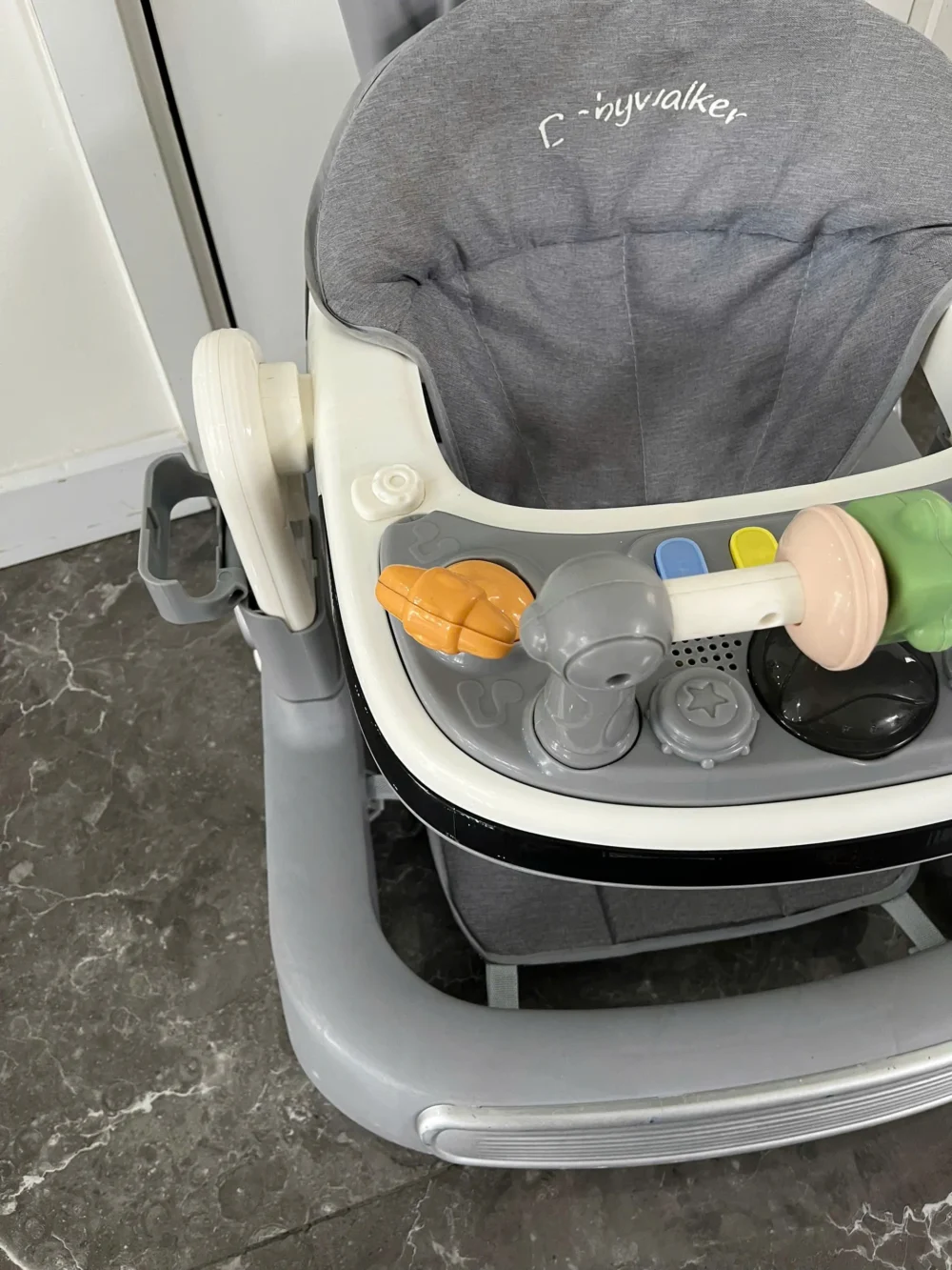 Xe tập đi cho bé tích hợp đèn nhạc màu xám (có thể tháo lắp gấp gọn) - Ảnh 5