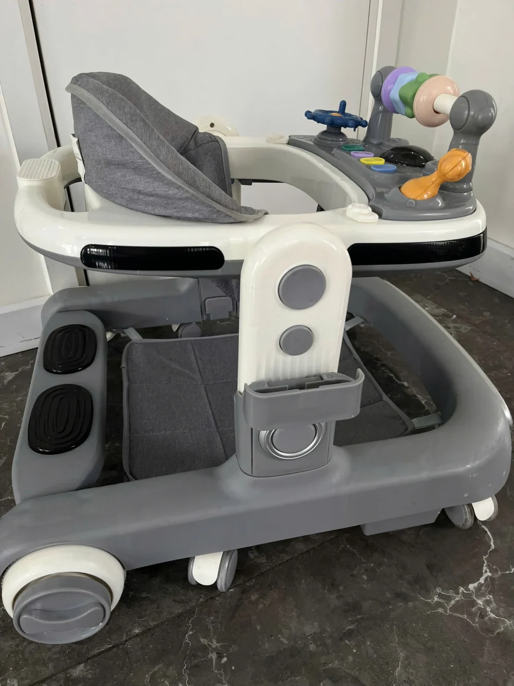 Xe tập đi cho bé tích hợp đèn nhạc màu xám (có thể tháo lắp gấp gọn) - Ảnh 11