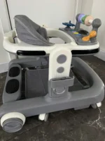 Xe tập đi cho bé tích hợp đèn nhạc màu xám (có thể tháo lắp gấp gọn) - Ảnh 11
