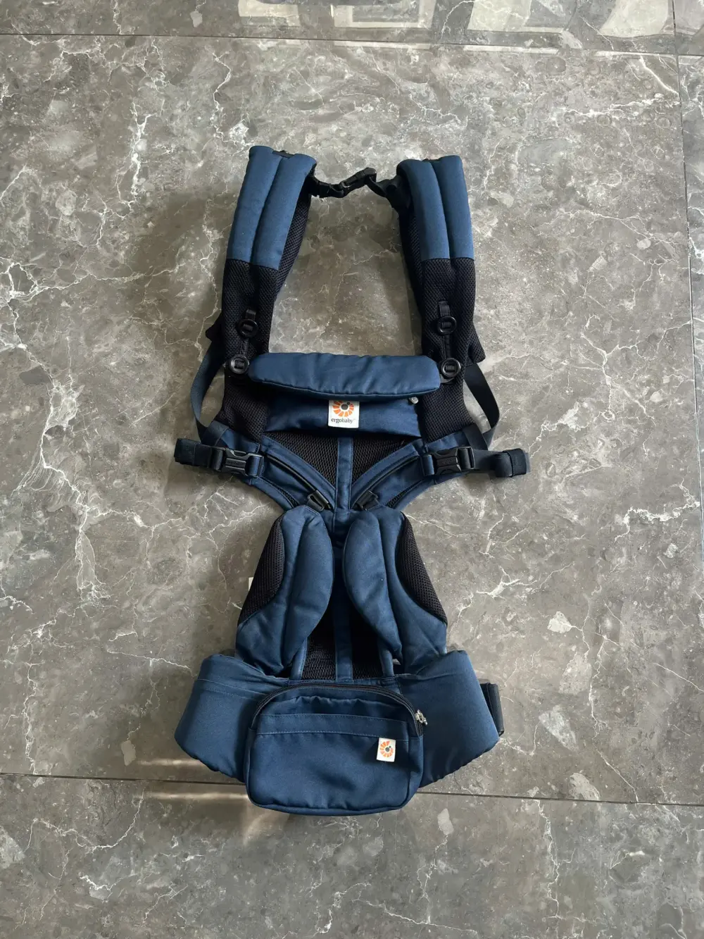 Địu Ergo baby Omni 360 cool air mesh màu xanh navy đậm (no box) - Ảnh 13