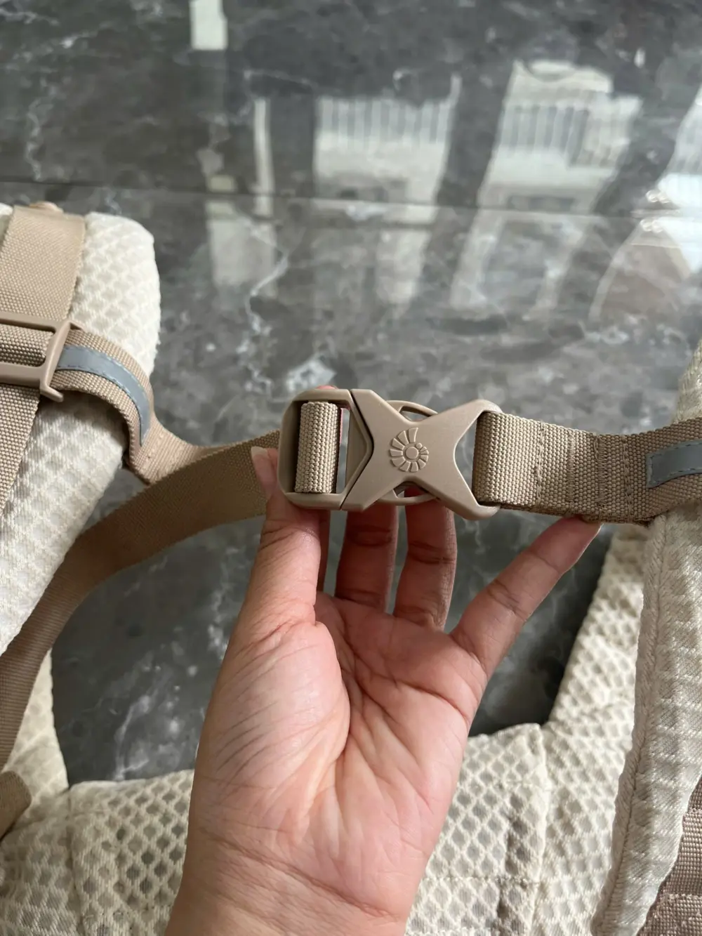 Địu Ergo baby Omni Breeze, màu be (no box) - Ảnh 10