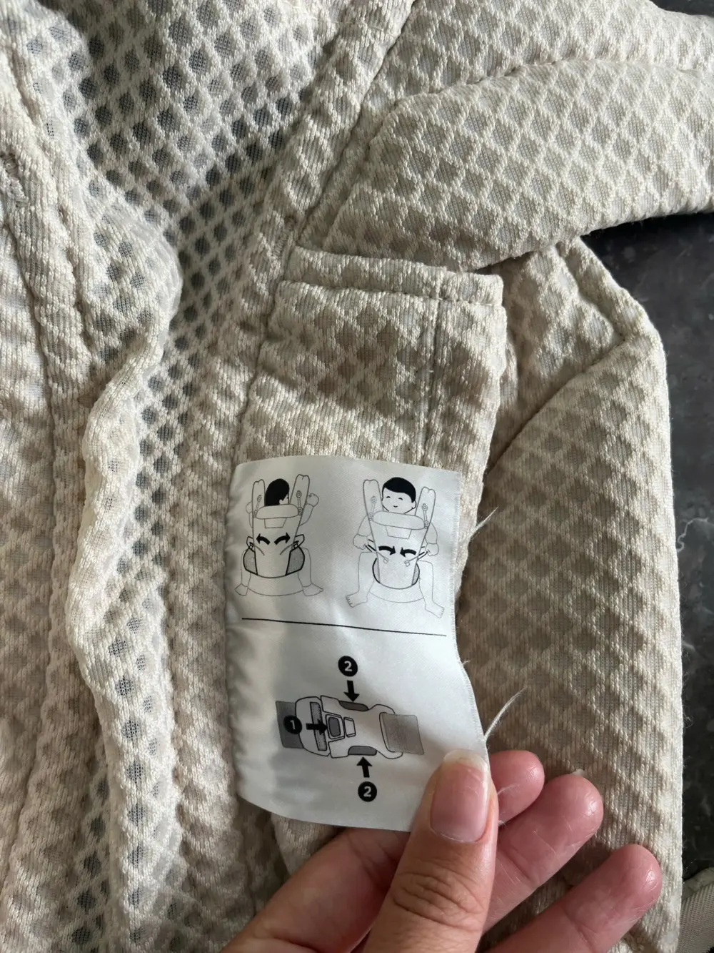 Địu Ergo baby Omni Breeze, màu be (no box) - Ảnh 12