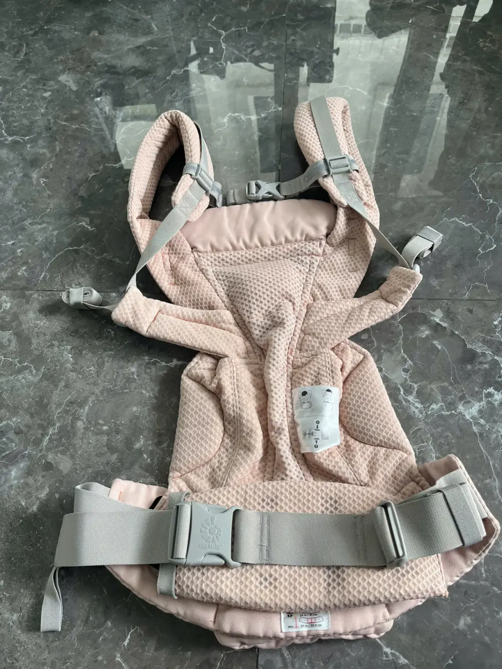 Địu Ergo baby Omni Breeze màu hồng nhạt (còn box) - Ảnh 10