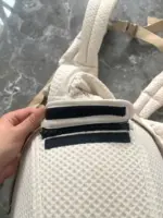 Địu Ergo baby Alta Hip Seat (có bệ ngồi) màu kem tặng kèm ủ kén sơ sinh màu trắng kem (no box) - Ảnh 10