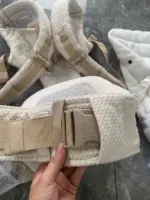 Địu Ergo baby Alta Hip Seat (có bệ ngồi) màu kem tặng kèm ủ kén sơ sinh màu trắng kem (no box) - Ảnh 12