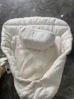 Địu Ergo baby Alta Hip Seat (có bệ ngồi) màu kem tặng kèm ủ kén sơ sinh màu trắng kem (no box) - Ảnh 13