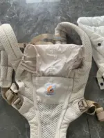 Địu Ergo baby Alta Hip Seat (có bệ ngồi) màu kem tặng kèm ủ kén sơ sinh màu trắng kem (no box) - Ảnh 15