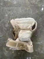 Địu Ergo baby Alta Hip Seat (có bệ ngồi) màu kem tặng kèm ủ kén sơ sinh màu trắng kem (no box) - Ảnh 2