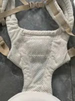 Địu Ergo baby Alta Hip Seat (có bệ ngồi) màu kem tặng kèm ủ kén sơ sinh màu trắng kem (no box) - Ảnh 3