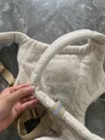 Địu Ergo baby Alta Hip Seat (có bệ ngồi) màu kem tặng kèm ủ kén sơ sinh màu trắng kem (no box) - Ảnh 6