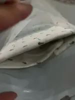 Khăn quấn bé sơ sinh Malang Honey vải lưới mesh Organic (dạng suit) size M (6 đến 10kg) hoạt tiết cây hành - Ảnh 2