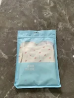 Khăn quấn bé sơ sinh Malang Honey vải lưới mesh Organic (dạng basic) size M (6 đến 10kg) hoạt tiết cà rốt - Ảnh 5