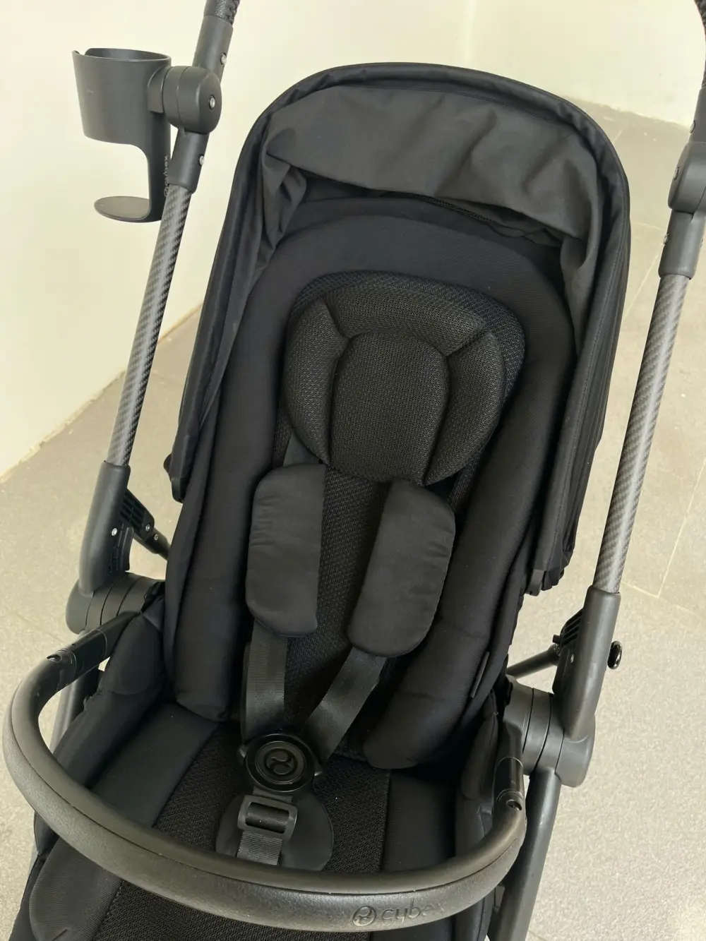 Xe đẩy Cybex Melio carbon 2025 tặng kèm cup holder cybex (full black) 0-3 tuổi tối đa 15kg - Ảnh 16
