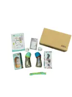 Set 2 bình sữa Betta Cổ Rộng 240ml kèm núm ti, kem trị rạn nứt đầu ti, chọc núm ti của hãng (full box)