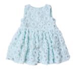 Đầm xoè hoa vải tuyn Origami (size newborn)