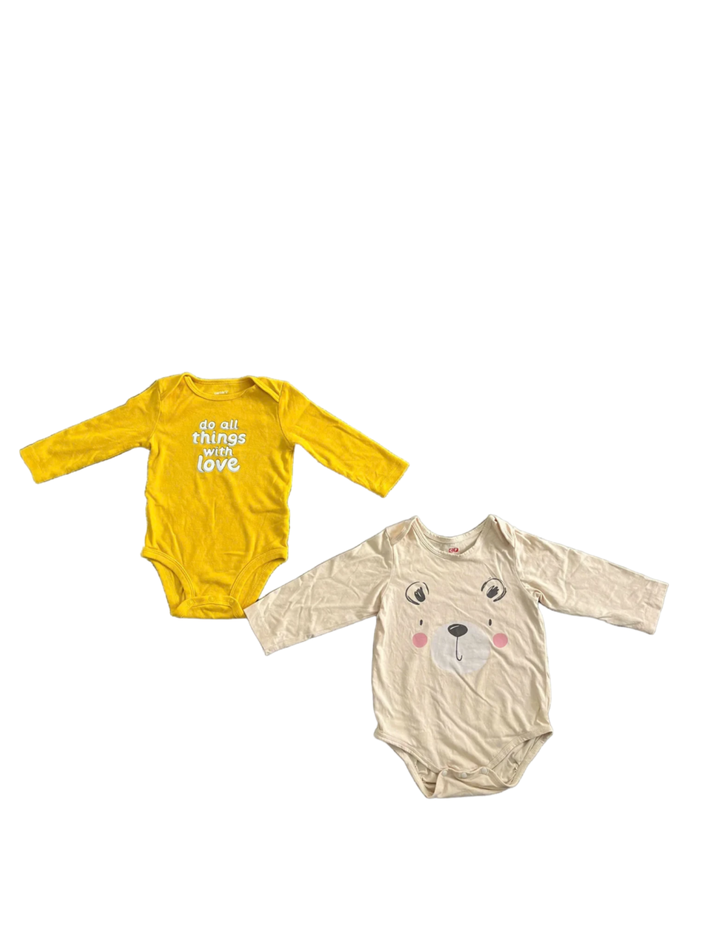 Set 2 bodysuit cho bé mix brand Carter’s & CF (6 đến 9 tháng)Carter’s & CF - Ảnh 1