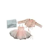 Set đầm bé gái kèm áo khoác dài tay lấp lánh Oren (6 đến 9 tháng)