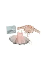 Set đầm bé gái kèm áo khoác dài tay lấp lánh Oren (6 đến 9 tháng)