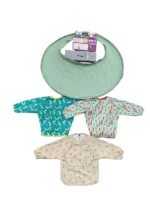 Bộ 2 yếm ăn và khay trải cho bé ăn BLW Tidy TOT (tặng kèm 1 yếm chống thấm)
