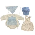 Set bodysuit cho bé gái mix brand và 2 nón đội đầu Bubaby, Mother Care, Lasso Kids (3 đến 6 tháng)