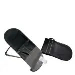 Ghế rung Baby Bjorn vải cotton màu đen phối xám (còn vải túi đựng) 0-18M tối đa 13kg