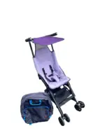 Xe đẩy gấp gọn GB Pockit Air All Terrain màu tím (kèm balo đựng xe)